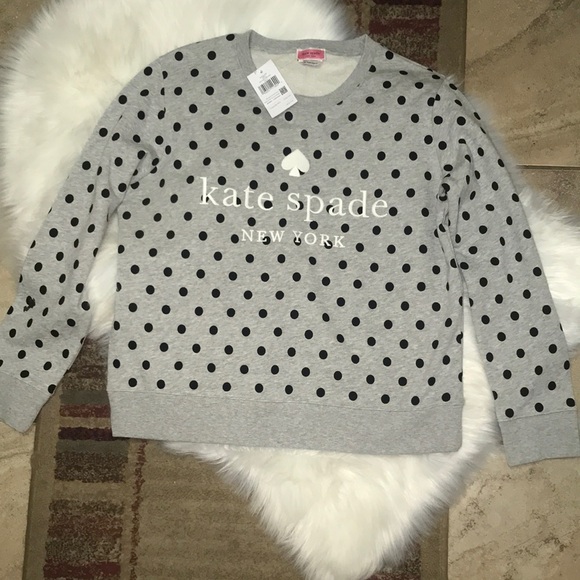 KATE SPADE ♠️ EASTERN DOT LOGO SWEATSHIRT - Picture 4 of 11